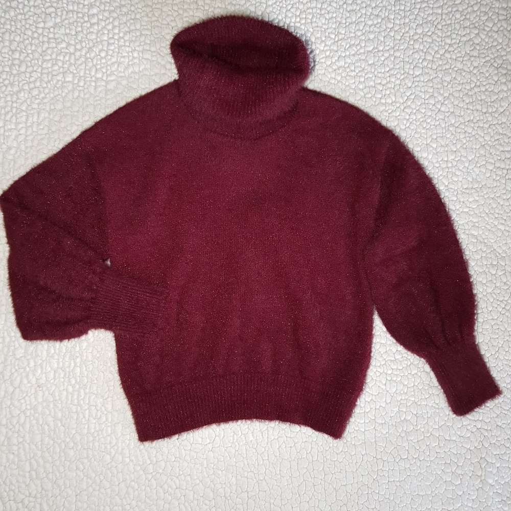 Nine West Burgundy Sweater Women's M